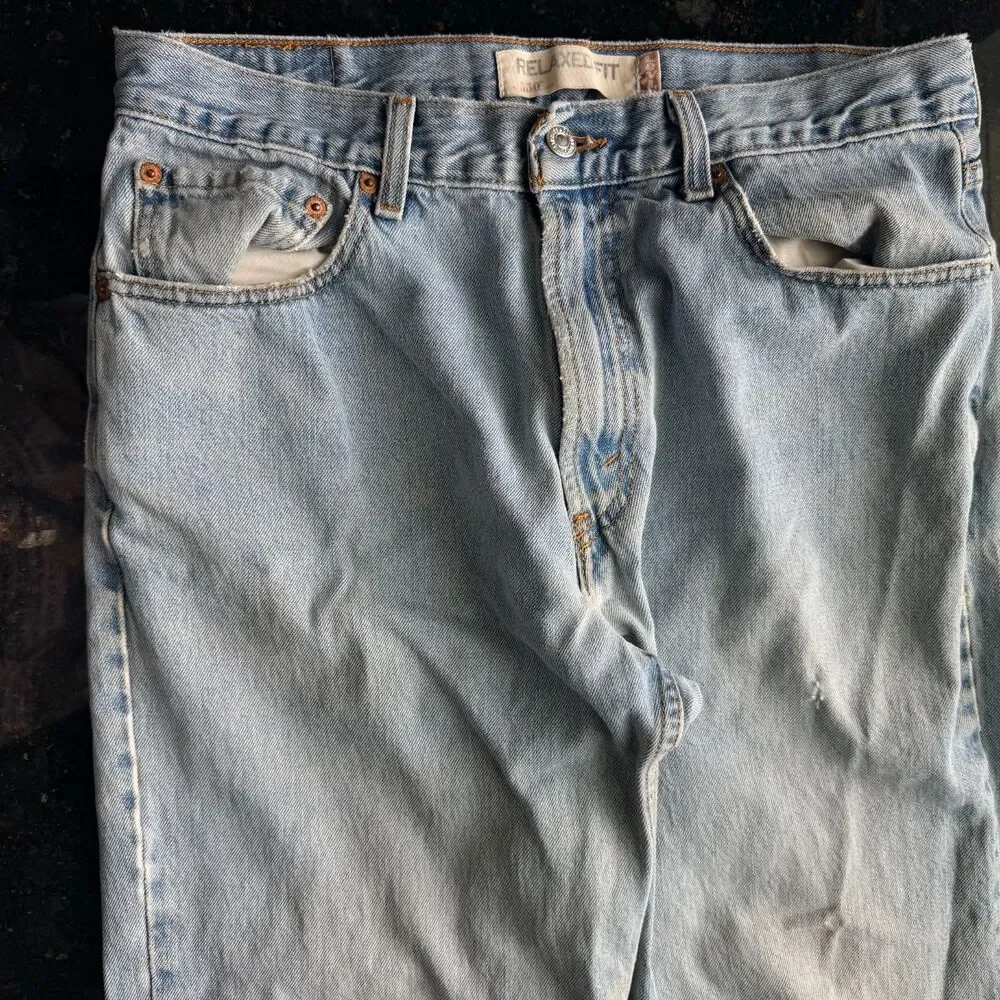 Levi’s 550 Relaxed Fit Jeans Mens 34x34 Light Wash y2k